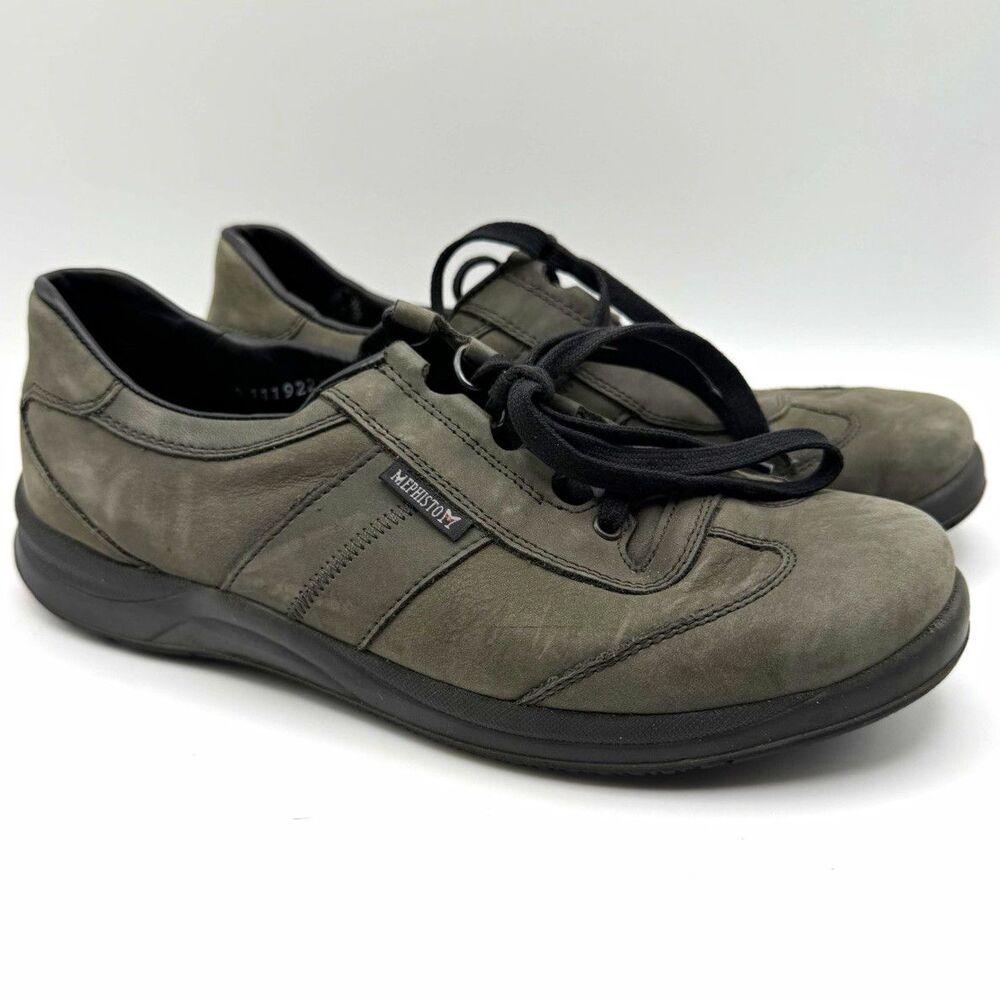 Mephisto Laser Women's Size 7 US Gray Nubuck Leather Walking Shoes Air-Jet